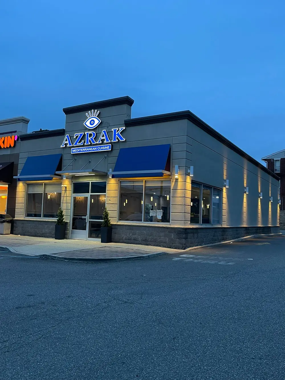 Azrak Restaurant on the corner in North Bergen